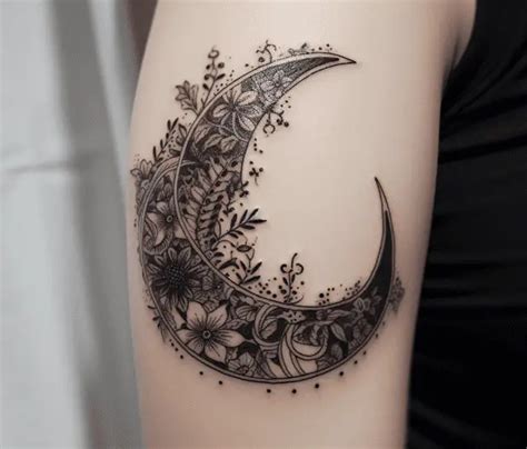 Half Moon Tattoo Meaning & Symbolism (Balance)