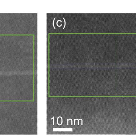 Cross Sectional Haadf Stem Images From Locations On Wafers With A