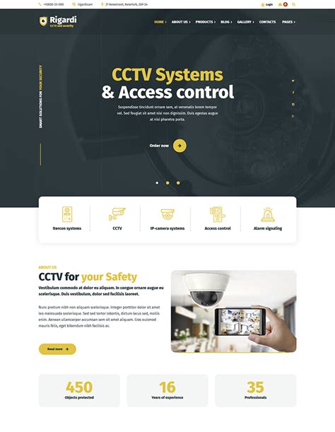 10 Best Cctv Website Templates And Home Security Wordpress Themes