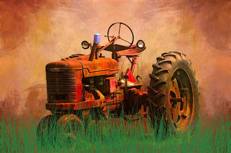 Old Orange Tractor