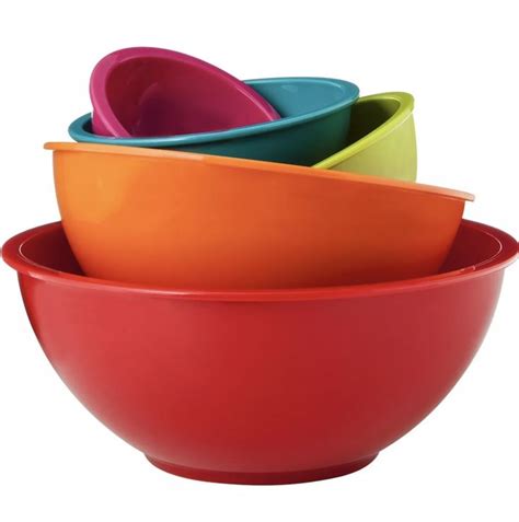 A set of colorful mixing bowls that are not only colorful, but will ...