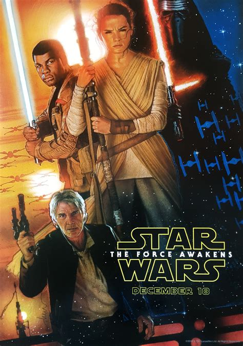 Official Star Wars Episode VII: The Force Awakens Poster by Drew ...