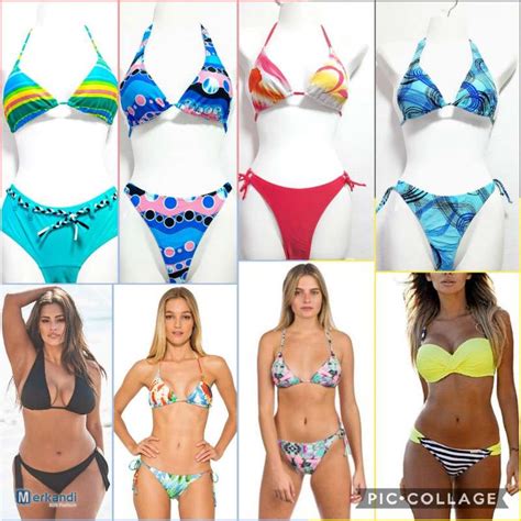 Stock Bikinis Verschiedene Modelle Spanien A Ware