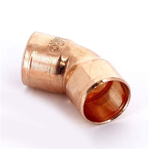 Угол двухраструбный 45° VIEGA пайка 15 мм медный – купить за 55,00 руб.