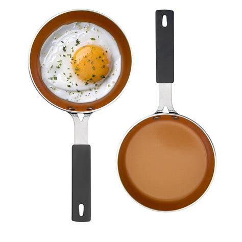 Gotham Steel Mini Egg 55 Copper Core Non Stick Frying Pan And Reviews Wayfair