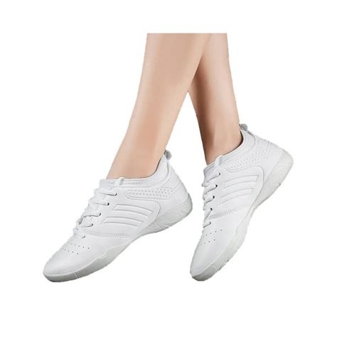 Rockomi School Cheer Shoes for Youth Girls White Cheerleading Dance ...