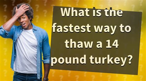 What Is The Fastest Way To Thaw A 14 Pound Turkey Youtube