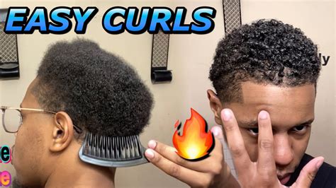 Afro To Curls Mens Curly Hair Routine How To Make Hair Curly Youtube