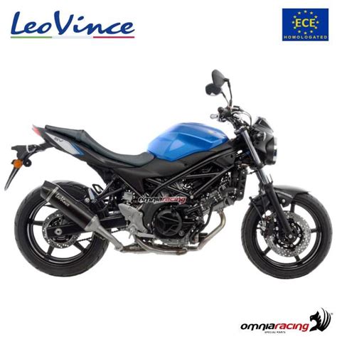 Leovince Nero Exhaust Steel Approved Slip On Suzuki Sv650x 2018 2024