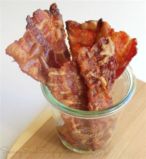 Easy Candied Bacon Recipe With Peanut Butter Drizzle