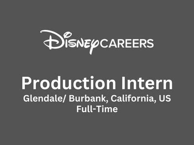 Disney Television Animation Production Intern - Summer 2023