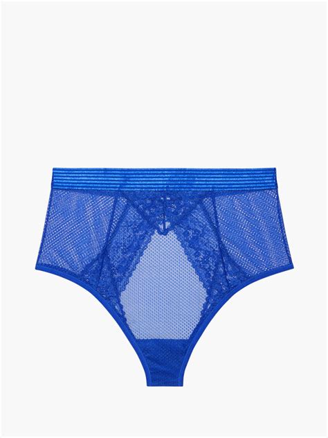 Lacy, Not Racy Open-Back Brief in Blue | SAVAGE X FENTY