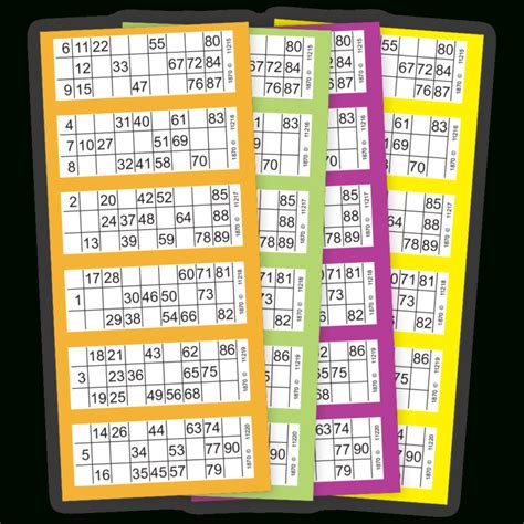 Free Printable Bingo Cards 1 90 Pdf - Free Printable Card