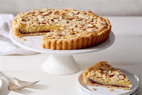 British Almond Jam Tart Bakewell Tart Recipe Cart