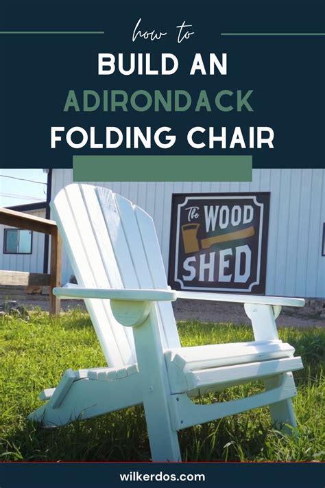 DIY Folding Adirondack Chair 12 Easy Steps Wilker Do S