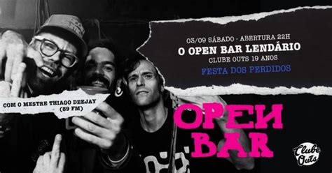 Festa Dos Perdidos Open Bar Pista Rock Pista Funk Pop