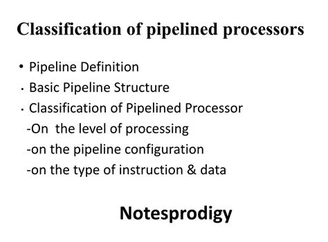 Classification Of Pipelined Processors In Computer Architecture