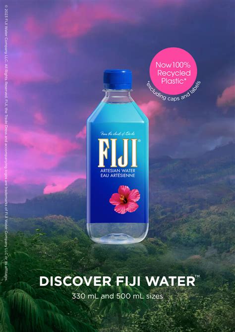 Fiji® Water Transitions Iconic Bottle To 100 Recycled Plastic