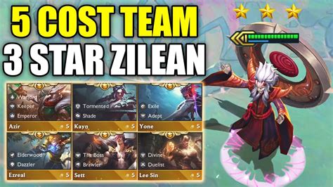 3 Star Zilean ⭐⭐⭐ But With A Full 5 Cost Team Comp Teamfight Tactics