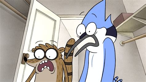 Image S3e34141 Mordecai And Rigbys Scared Facepng Regular Show