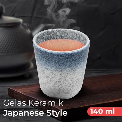 Rhe Gelas Cangkir Teh Keramik Japanese Style Ceramic Teacup Ml