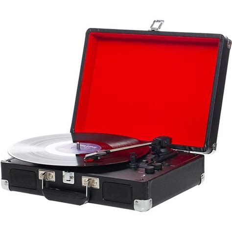 Tourne Disque Portable Valise Platine Vinyle Avec Haut Parleur St R O