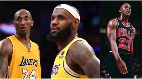 Con Lebron James Michael Jordan Y Kobe Bryant Los 10 Máximos