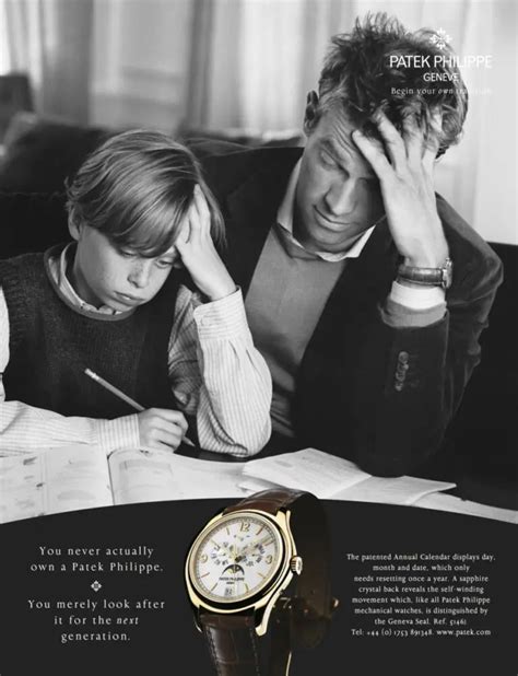 Iconic Ads Patek Philippe Begin Your Tradition Point Of View