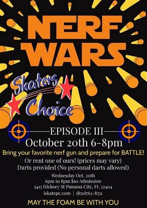 Nerf Wars Night Skaters Choice Panama City Fl October 20 2021