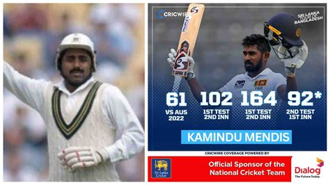 Kamindu Mendis Equals Javed Miandad S 1976 Record Newswire