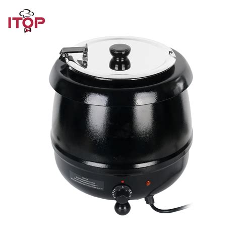 Itop Comercial Elétrica Sopa Chaleira Aquecedor De Aço Inoxidável 10 Litros 110 V 60 Hz 220 V 50