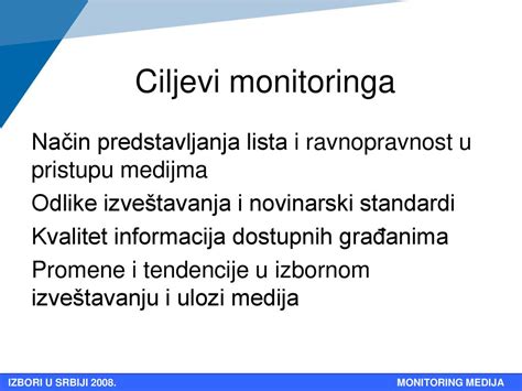 PREDSEDNIČKI IZBORI U SRBIJI MONITORING MEDIJA ZAVRŠNI IZVEŠTAJ ppt