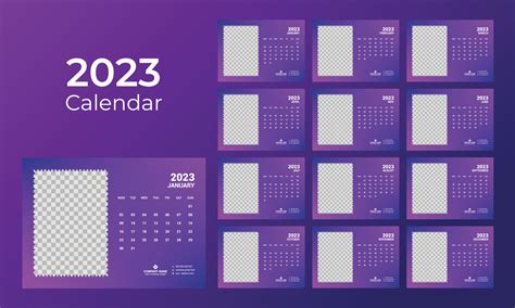 Calendário De Mesa 2023 13384592 Vetor No Vecteezy