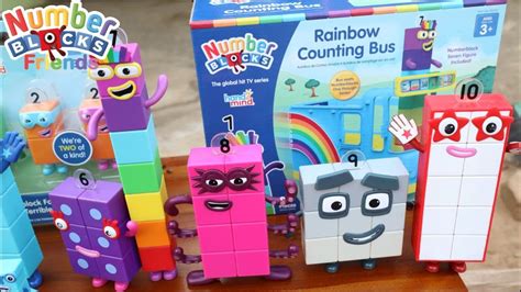 Numberblocks Unboxing Numberblock Rainbow Counting Bus Satisfying