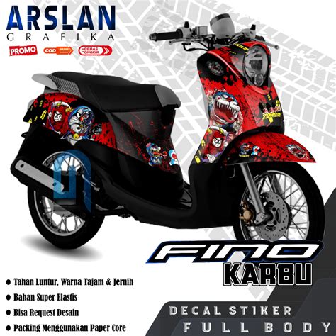 Jual Decal Fino Karbu Full Body Stiker Fino Karbu Full Body Variasi