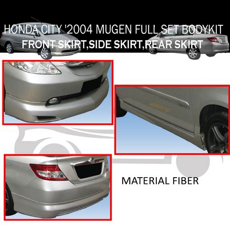 Honda City Mg Mugen Full Set Bodykit Front Skirt Side Skirt