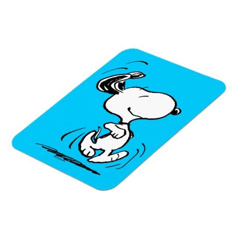 Peanuts Snoopy Happy Dance Magnet Zazzle