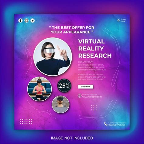 Premium Vector Virtual Reality Social Media Post