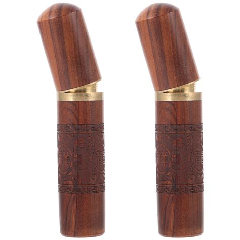 2 Pcs Wooden Needle Box Vintage Needles Holder Toothpick Dispenser