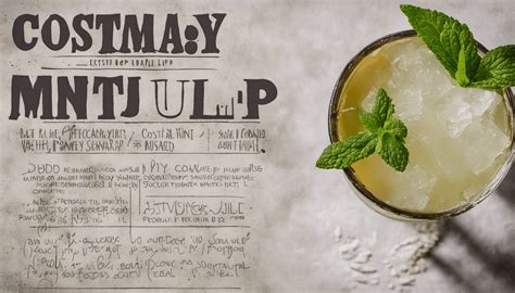 Costmary Mint Julep Cocktail Your Gourmet Guru