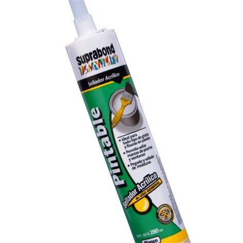 Sellador Acrilico Pintable Blanco Cm Suprabond