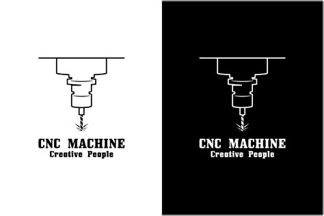 cnc lathe machine logo graphic  acillia eggi saputri creative fabrica
