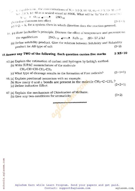 Karnataka St Puc Chemistry Question Paper Pdf