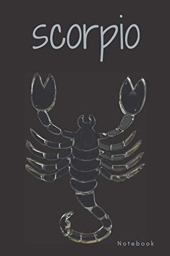 Scorpio Notebook Scorpio Journal Star Sign Zodiac Notebook