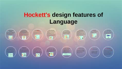 Hockett's design features of Language by Matias Vera on Prezi