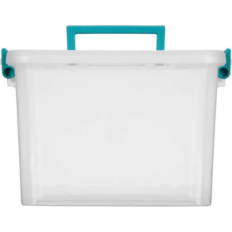 Sterilite 72 Qt Modular Latch Box Teal Sachet