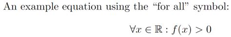 How to insert For All (∀) symbol in LaTeX? | Electricalvoice