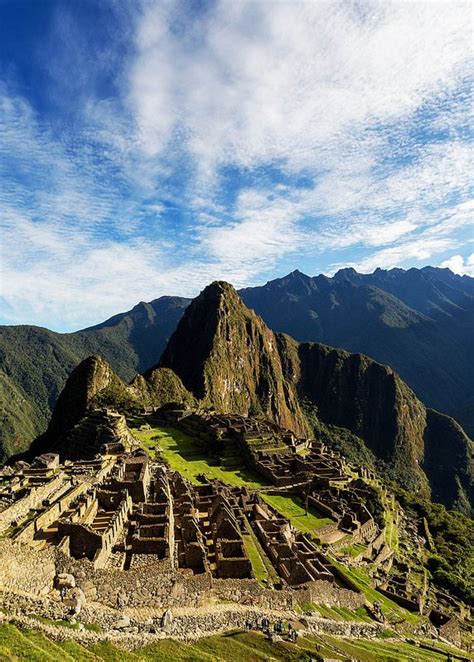 Machu Picchu Early Light Portrait Wonderful Places Great Places