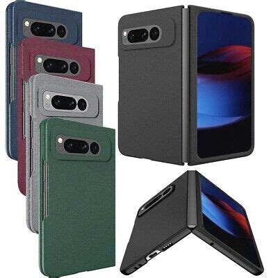 For Google Pixel Fold Rocksand Matte Rubberized Hard Case Frame Back