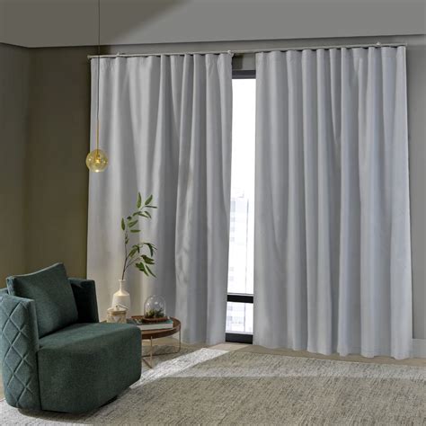 Cortina Inove Comfort Blackout Tecido 100 4 00m X 2 78m Natural